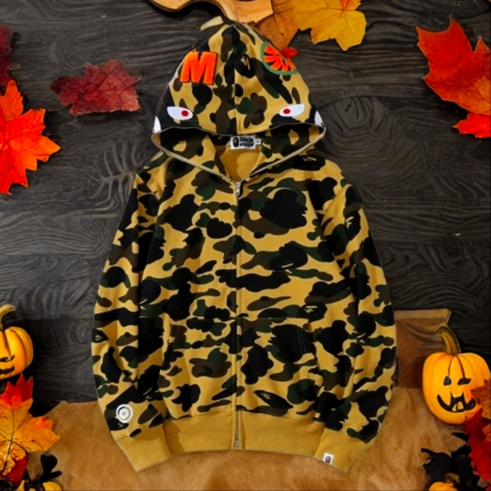 Anime Shark Camo Hoodie